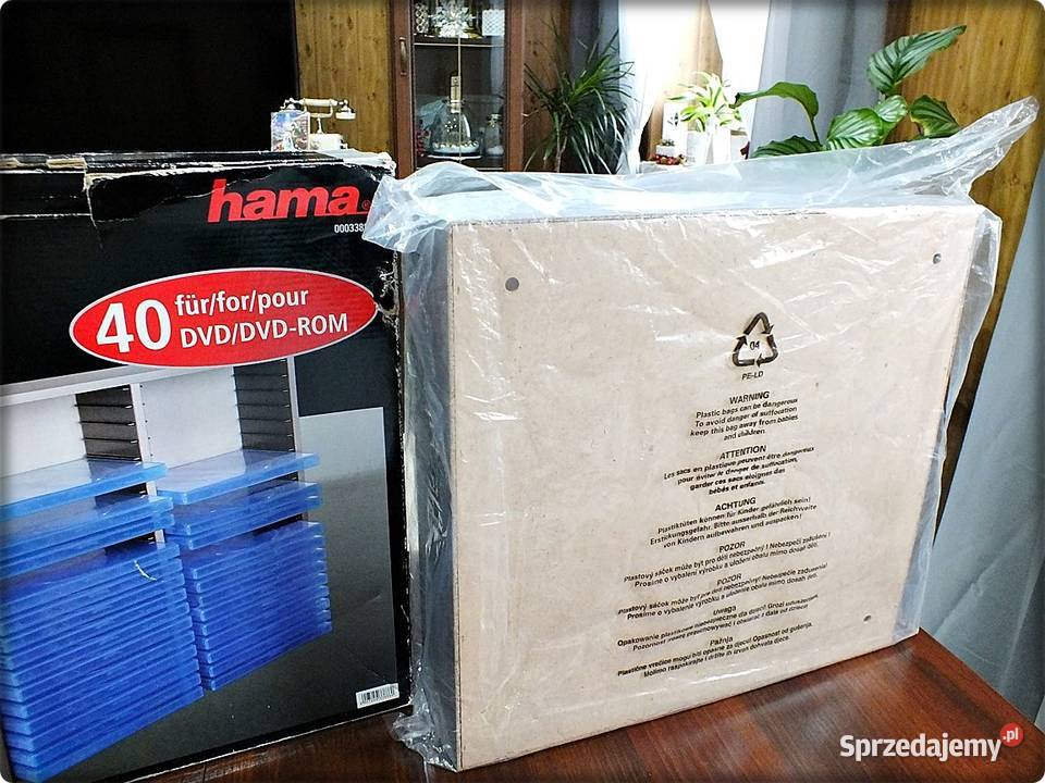 Półka ścienna HAMA na płyty DVD 40 Pojemnik lubuskie sprzedam