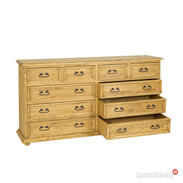 Drewniana komoda z szufladami w stylu rustykalna 43cm Maków Podhalański sprzedam