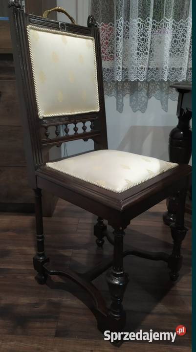 Stół dębowy z krzesłami Rusiły