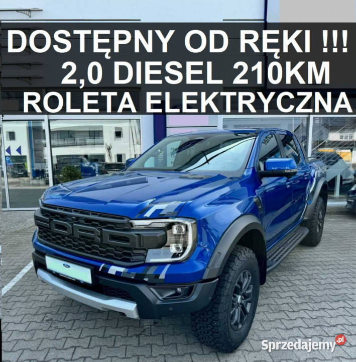 Ford Ranger Raptor Raptor 20 diesel 210 Roleta łopatki zmiany biegów Szczecinek sprzedam