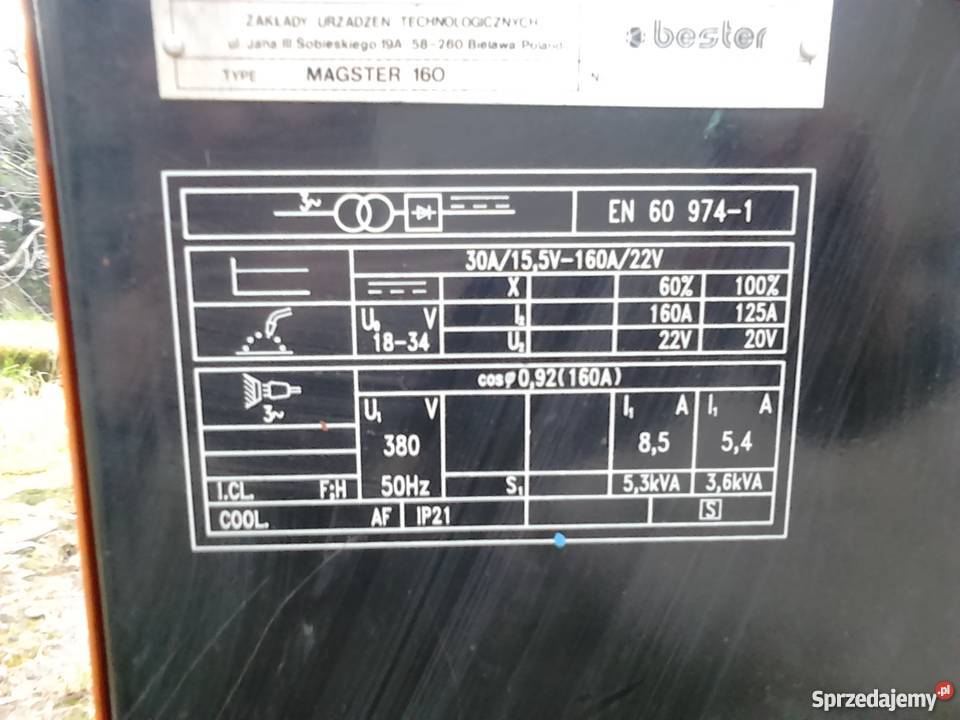 Migomat Magster 160 śląskie Bielsko-Biała