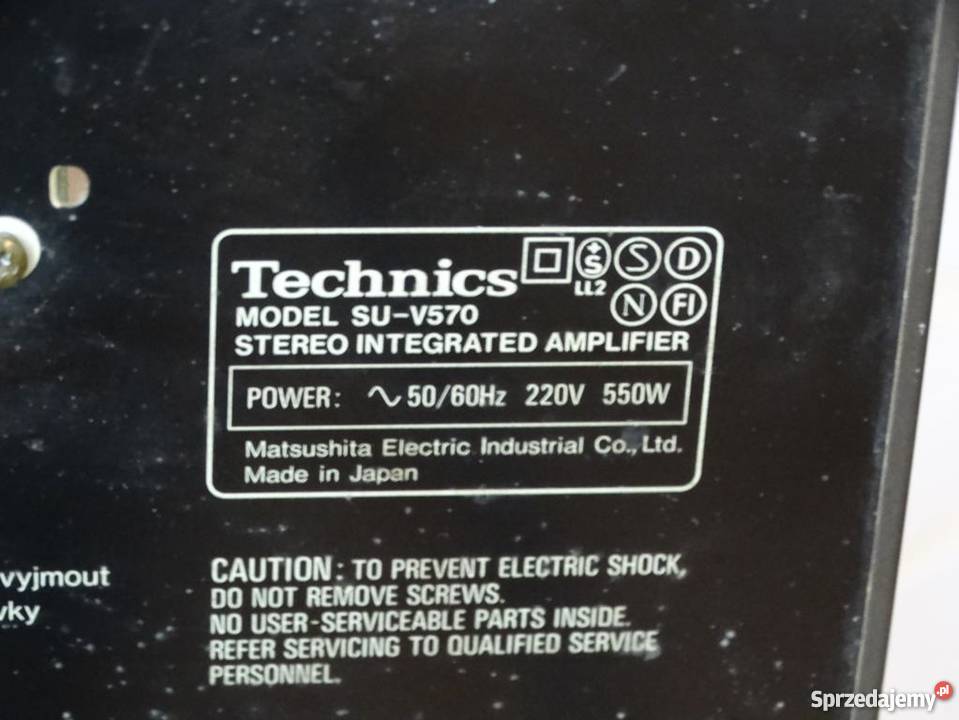 Wzmacniacz Technics SUV570 sprawny 550 wat Wzmacniacze i pokrewne Audio Jasło