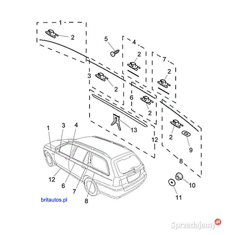NAKRĘTKA PODKŁADKA LISTWY CHROMOWANEJ ROVER 75 Klamki Poznań