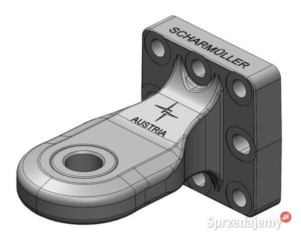 Zaczep oczkowy kat 2 33 mm 110x100 ISO 21244 Do maszyn uprawowych Kamionna