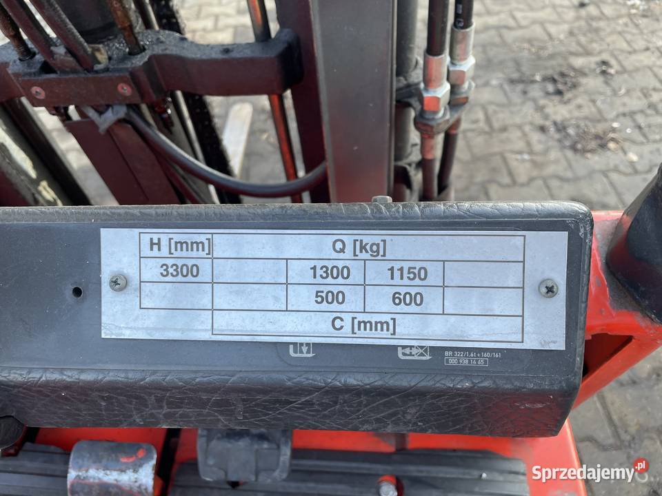 Linde E16P elektryczny maszt z wolnym skokiem Wózki widłowe Katowice