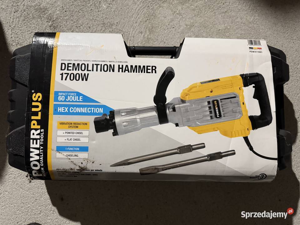 MŁOT UDAROWY WYBURZENIOWY PowerPLUS POWX1186 48J Pełch