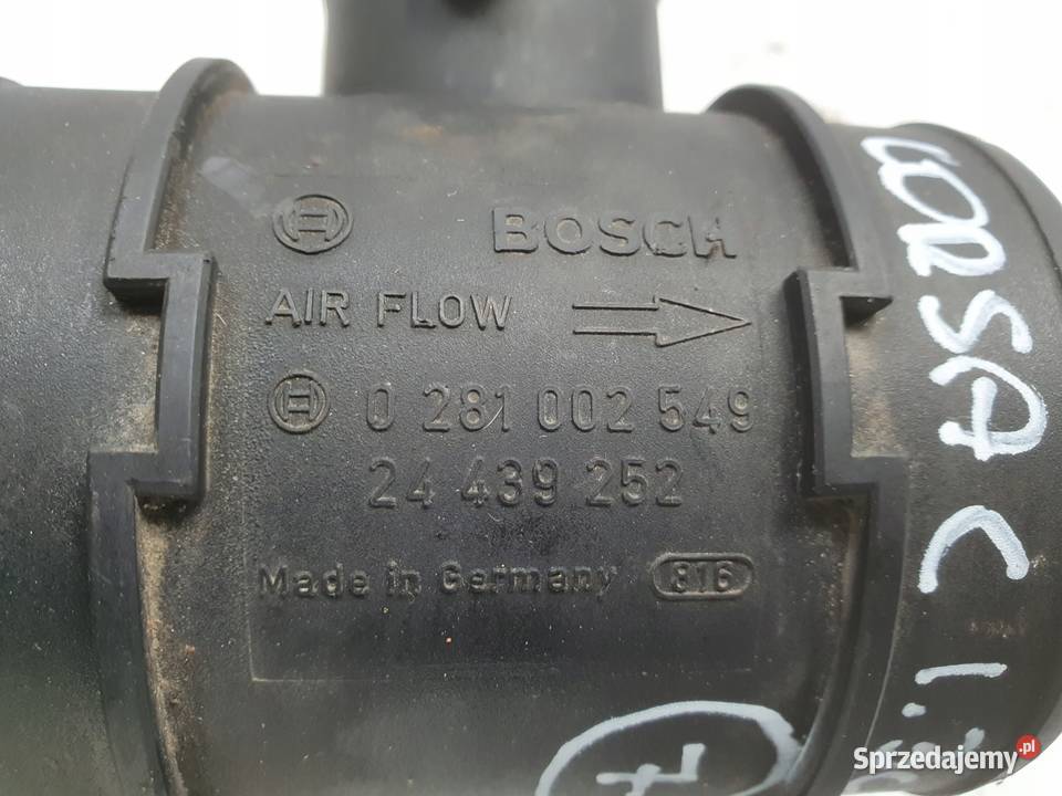 PRZEPŁYWOMIERZ POWIETRZA Opel Corsa C 13 CDTI lubelskie Rudka