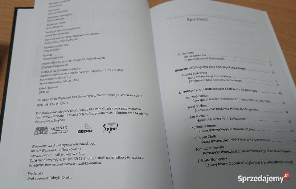 Szekspiromania księga dedykowana pamięci A ISBN 9788323510741 Gdańsk