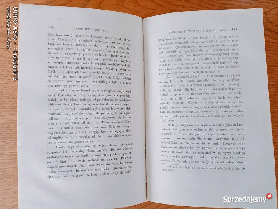 Dzieje angielskie MACAULAYA pierwszy polski Bychawka Trzecia