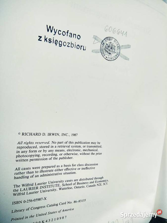 Strategic Management książki angielskie Warszawa