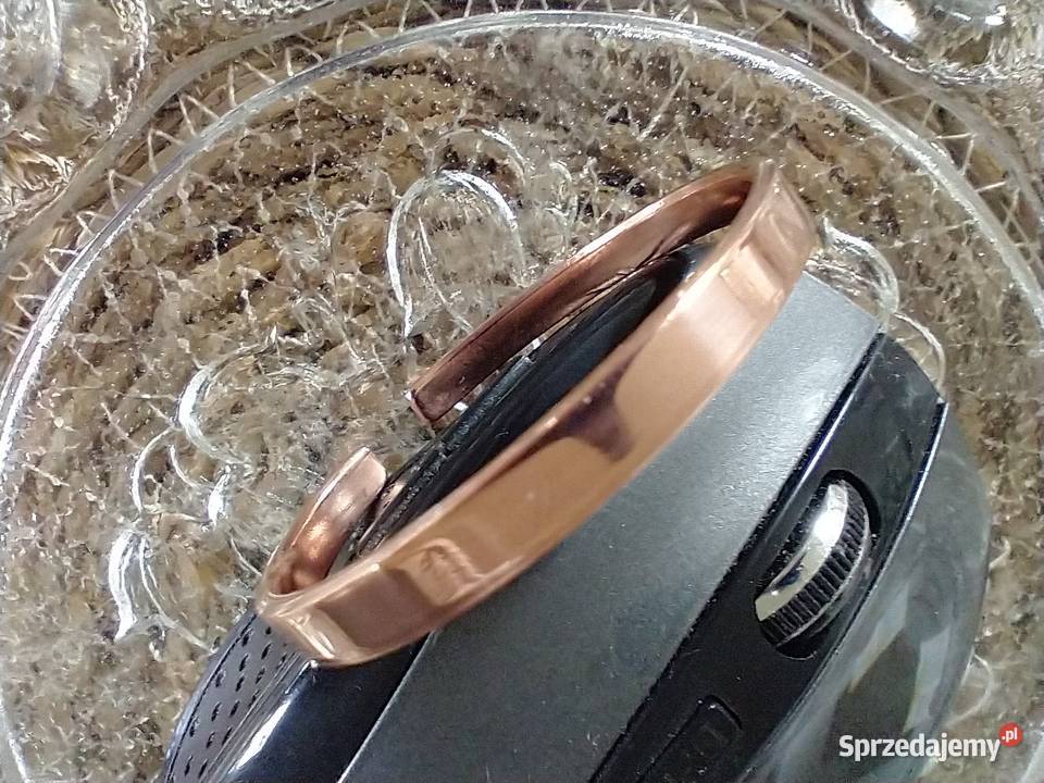 Wąska bransoletka miedź metaloplastyka łódzkie