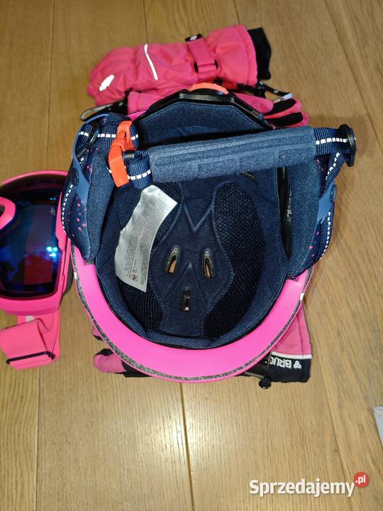 Kask narciarski gogle rękawiczki sprzedam