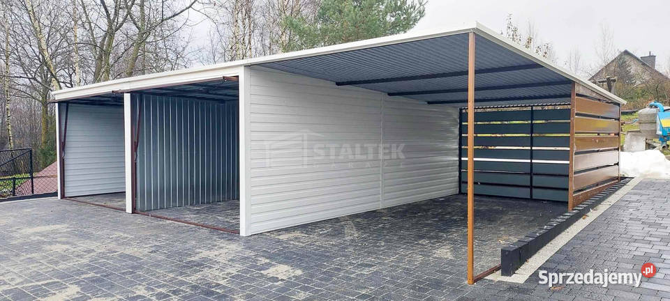 Garaz Blaszany 6X6 Wiata 4X6 2x Brama Scianka 467zł/m2 sprzedam