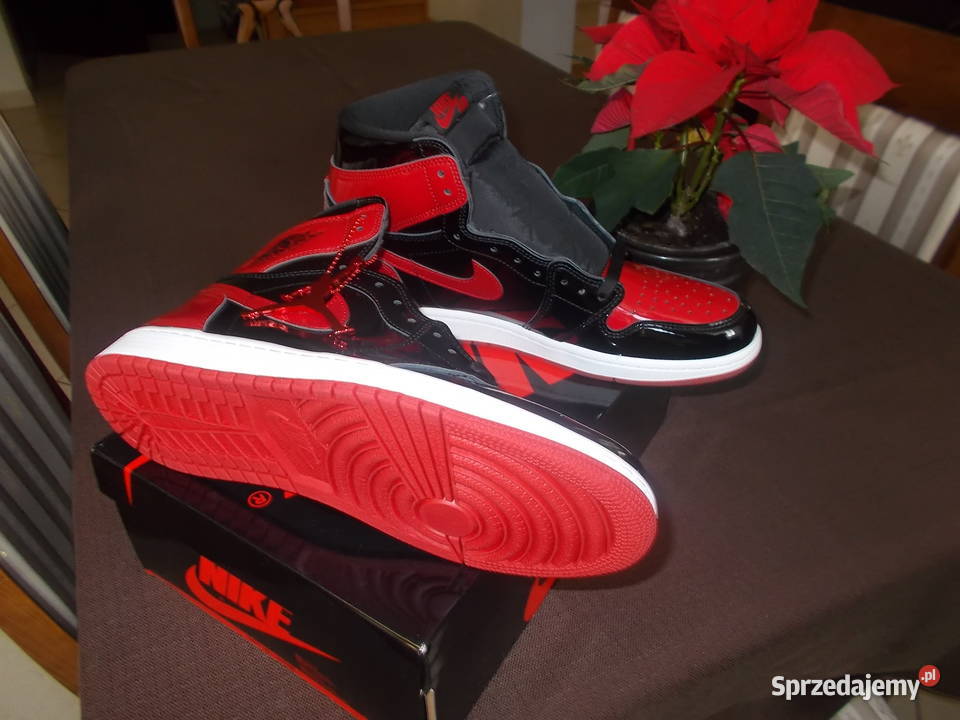 (Eur. 45) Nike Jordan 1 Retro High OG Patent Bred 555088-063