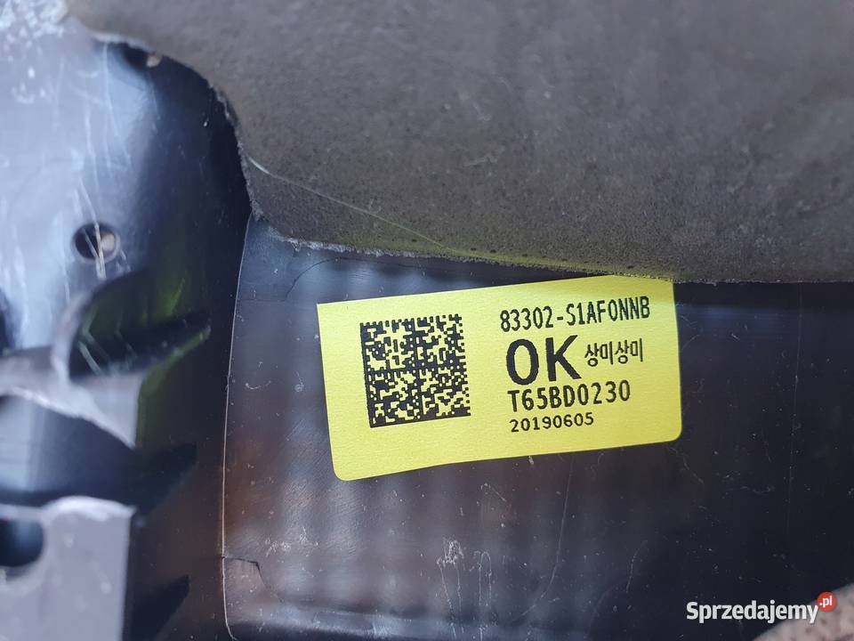 Hyundai Santa Fe IV TAPICERKA TYLNYCH DRZWI Rudka