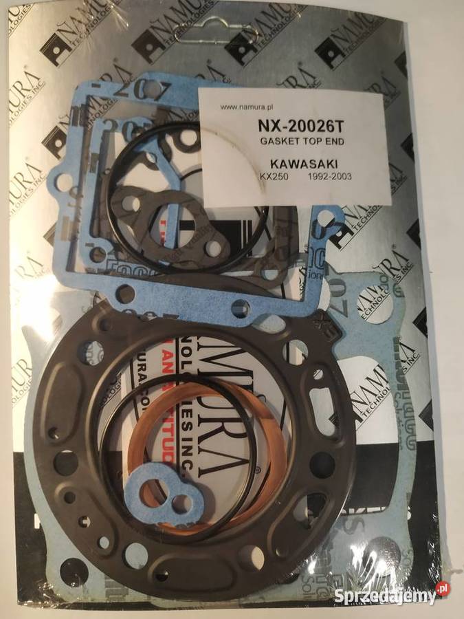 NAMURA USZCZELKI TOP END KX 250 9203 Silniki i osprzęt Części motocyklowe Zabrze