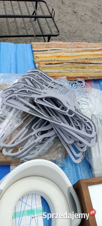 Wieszaki drewno plastik 3 kolory białe Gorzów Wielkopolski