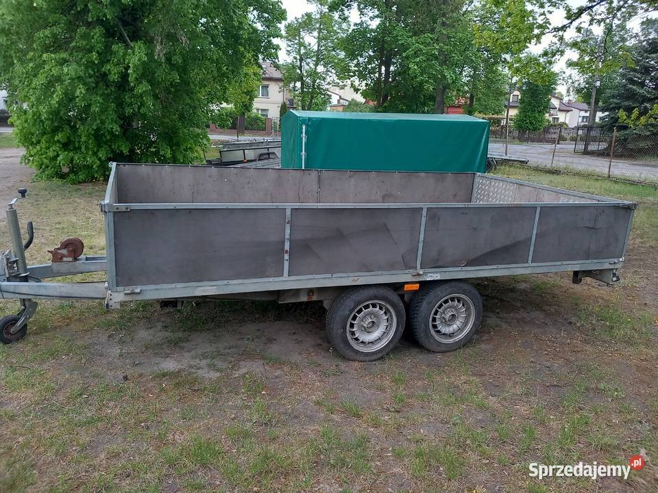 Duża przyczepa 2 osiowa stan Żyrardów