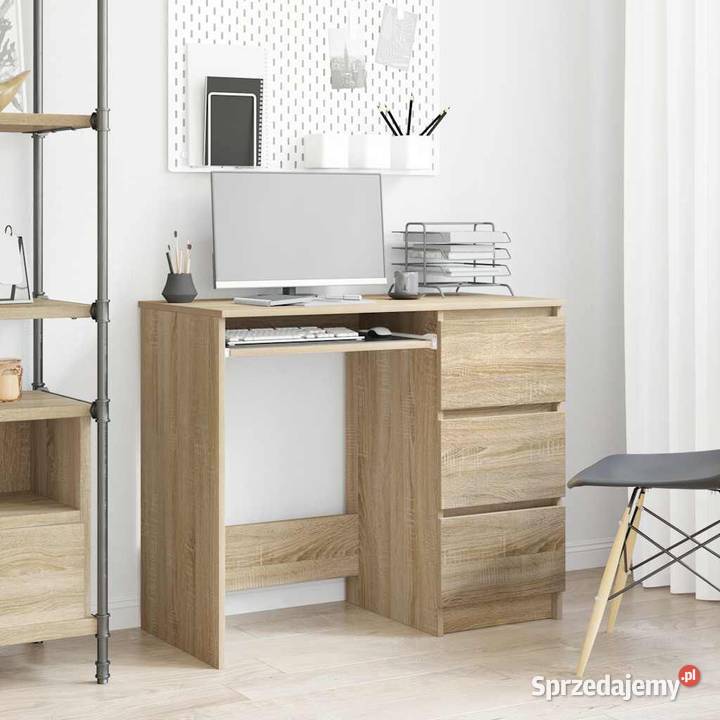 vidaXL Biurko dąb sonoma 90x45x76 płyta Biurka Warszawa