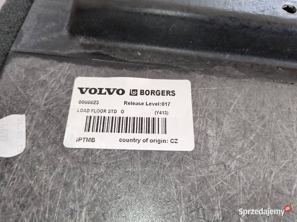 Wykładzina podłoga pokrywa bagażnika Volvo XC60 Złotów