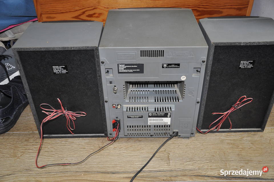 uszkodzona wieża hifi PHILIPS FW M35522 dwa Sławno sprzedam