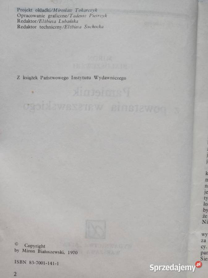Pamiętnik z Powstania Warszawskiego Miron Kielce