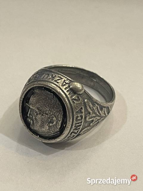 Srebrny sygnet patriotyczny Józef Piłsudski