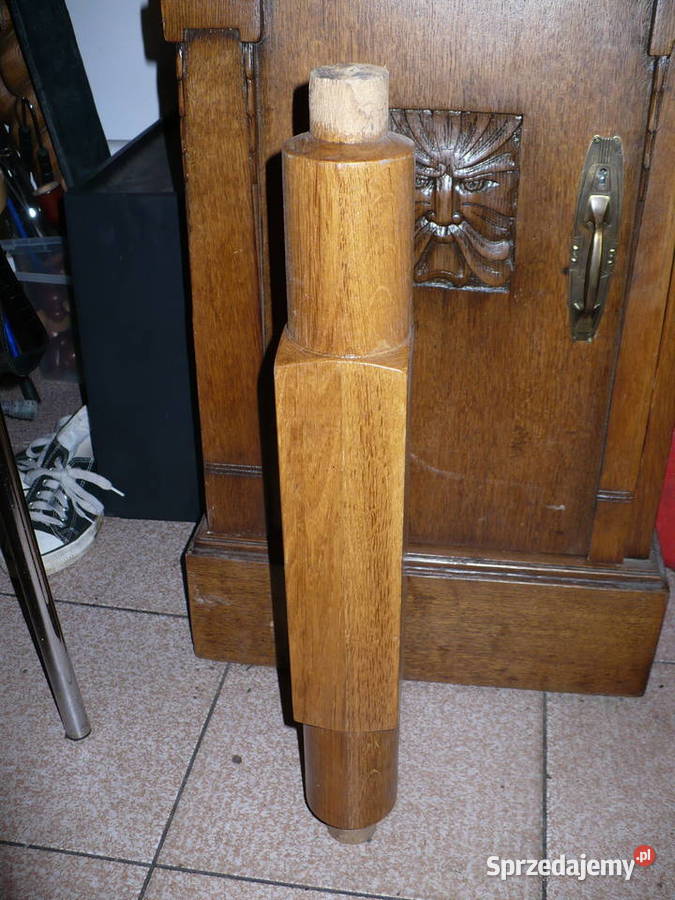 Noga słupek dębowy na stolik kwietnik stojak Lubin