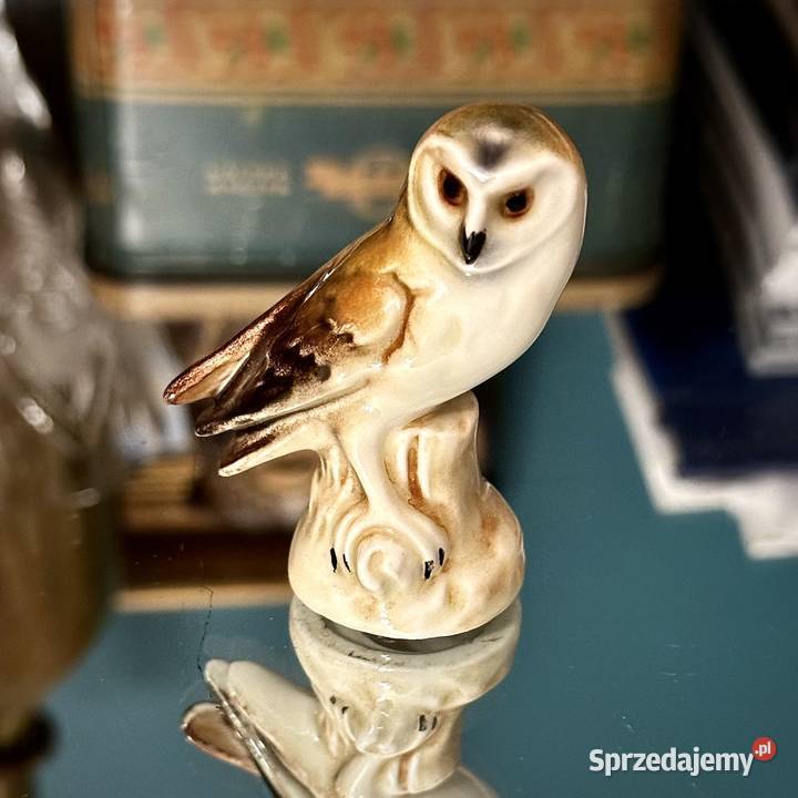Figurka Sowa płomykówka porcelana Goebel Porcelana i szkło Myszków