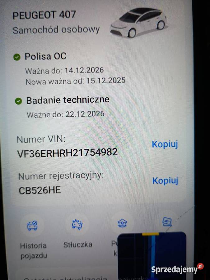 Peugeot 407 SW zmieniarka CD 407 Słupca sprzedam