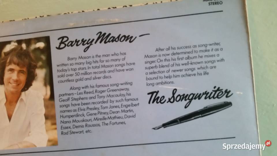 Barry Mason The Songwriter 1976 Magnet Records Puławy