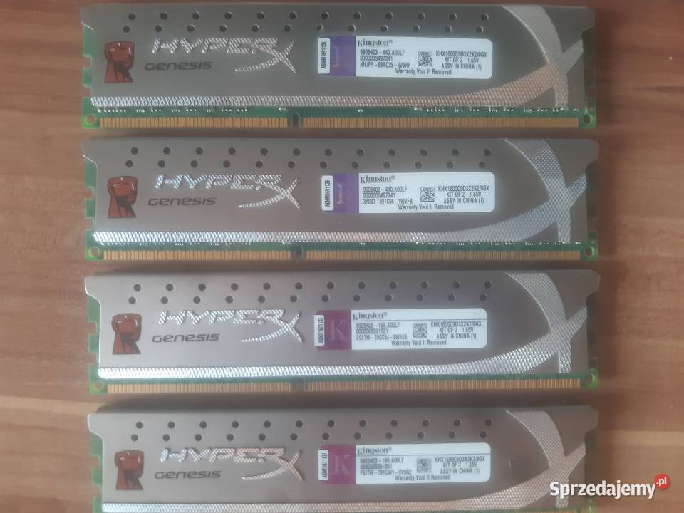 Pamięć RAM DDR3 Kingston hyperX 1600 mhz KINGSTON Brzyno sprzedam