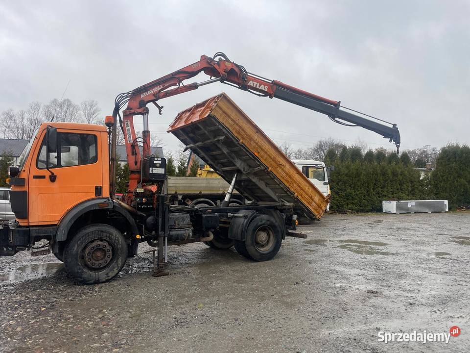 MercedesBenz SK 1717 4X4 Wywrotka HDS Dźwig sprowadzony Mielec