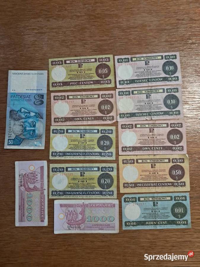 Monety i banknoty mazowieckie Jasieniec sprzedam