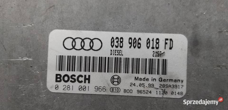 Komputer silnika 19 A4 B5 038906018 FD Wrocław