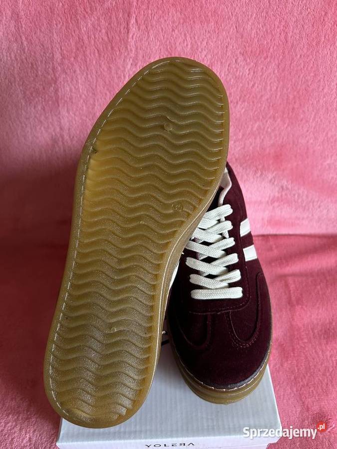 Buty damskie burgundowe 39