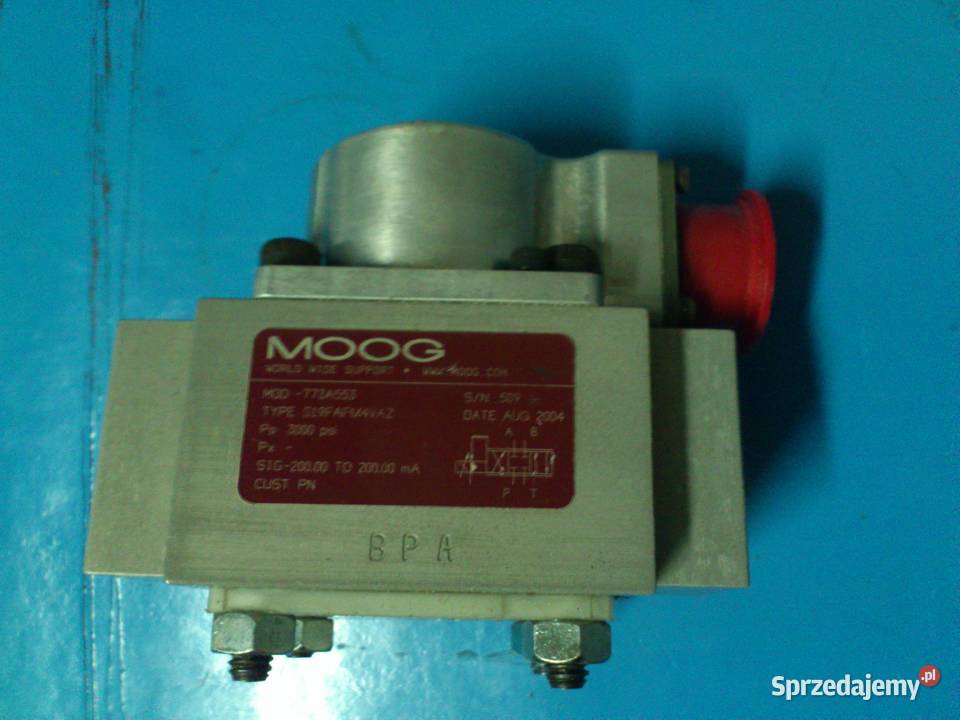 serwozawory elektrohydrauliczne Moog mazowieckie