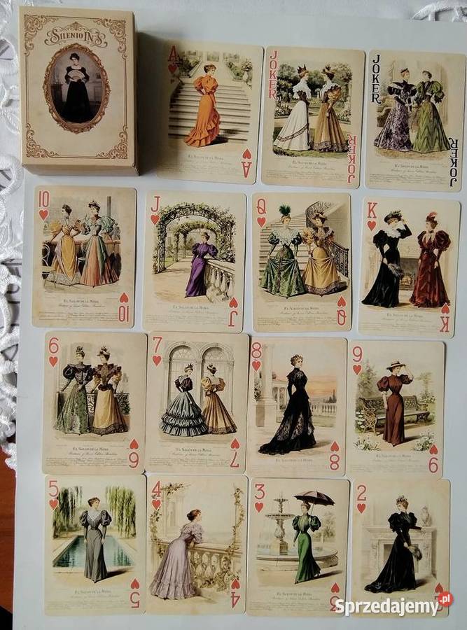 Karty do gry w stylu vintage śląskie Żory