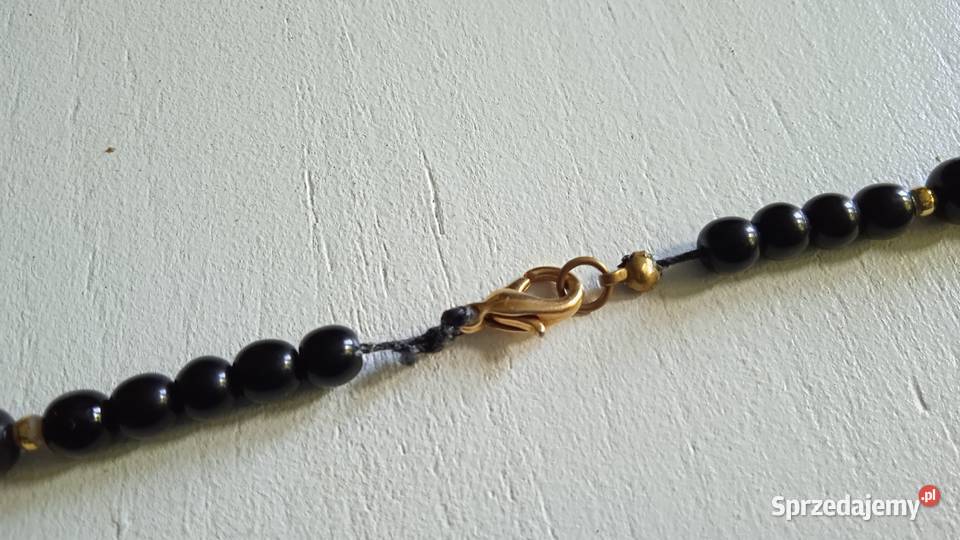 CZARNE KORALE CZARNY SZLIFOWANY KAMIEŃ GRANITU wielkopolskie Piła