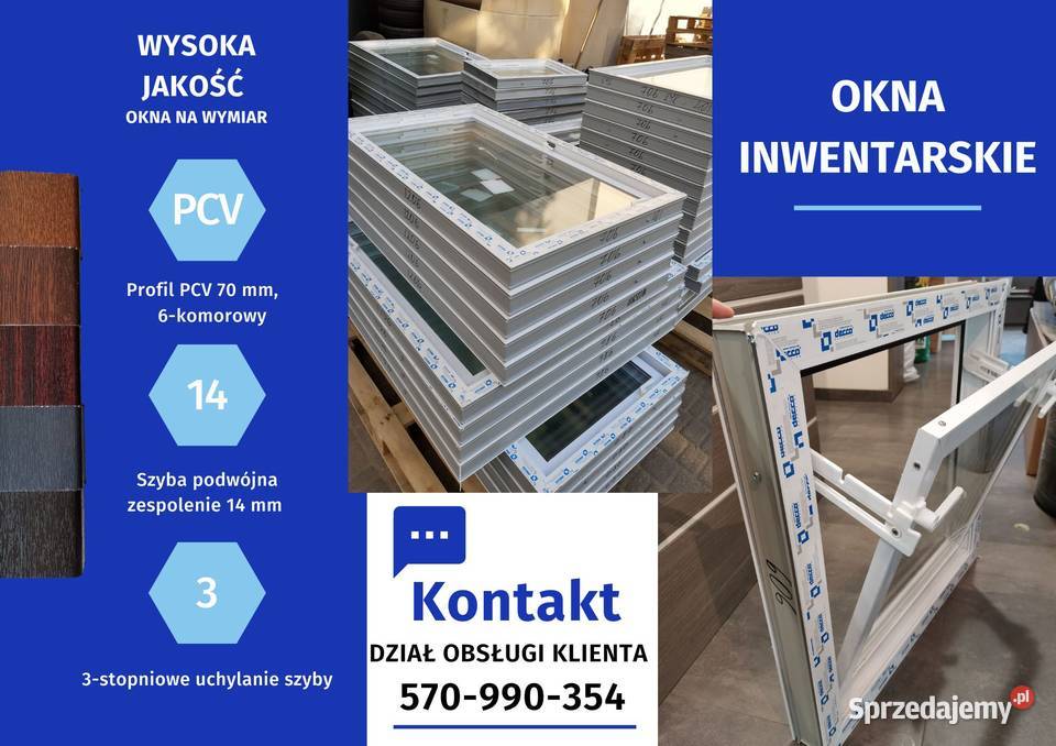 Nowe okna INWENTARSKIE okno na wymiar świętokrzyskie Gołoszyce