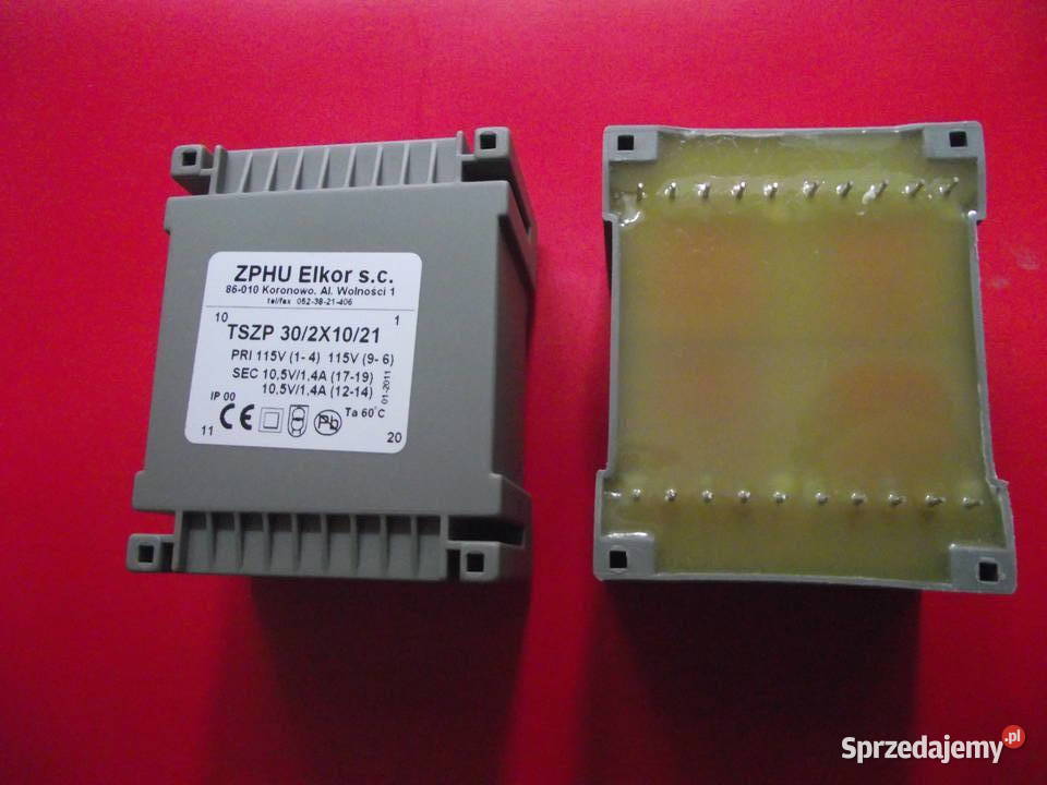 Transformatory sieciowe zalewane PCB 2x105V 30VA Części i akcesoria Puszczykowo