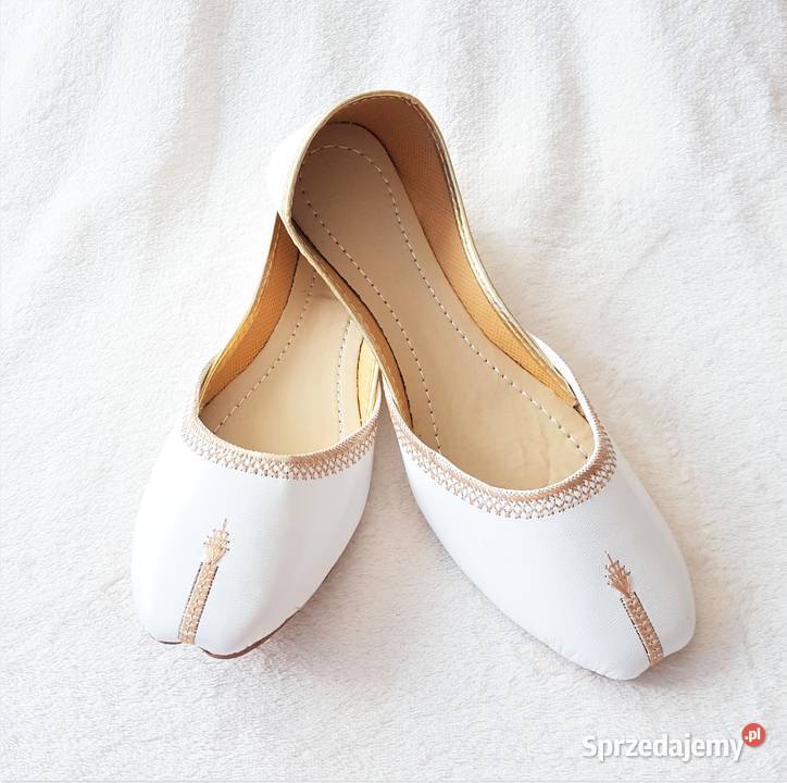 Nowe buty białe balerinki indyjskie khussa boho inna zachodniopomorskie