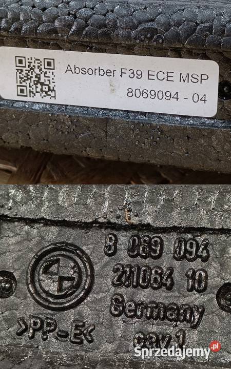 BMW X2 F39 STYROPIAN PIANKA ABSORBER UDERZENIA sprzedam