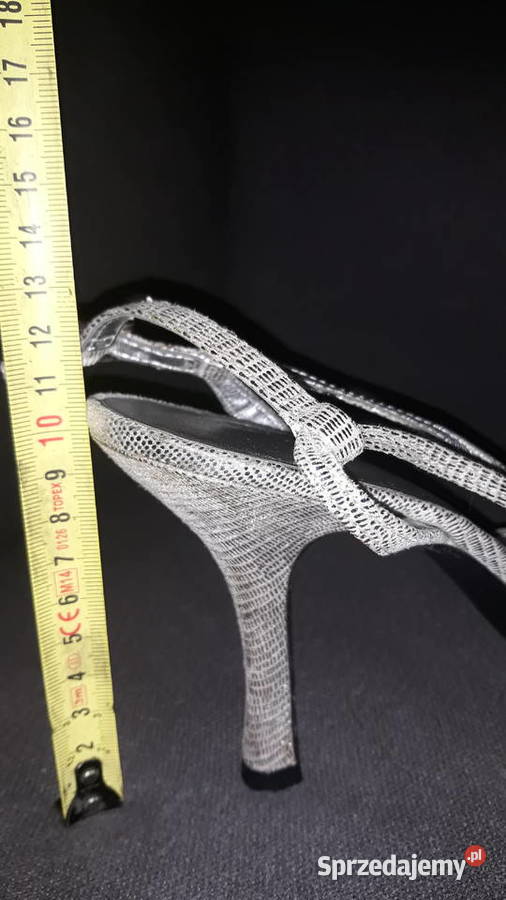 Srebrne sandałki szpilki kellykatie podkarpackie Nisko sprzedam