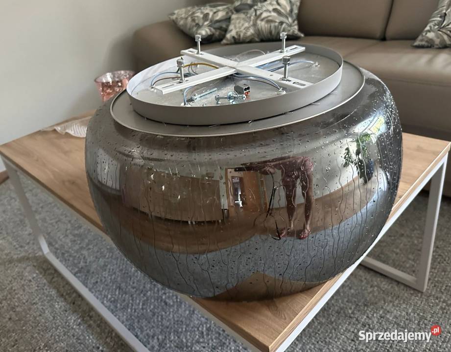 Lampa sufitowa szklo krysztal Lasowice Wielkie sprzedam