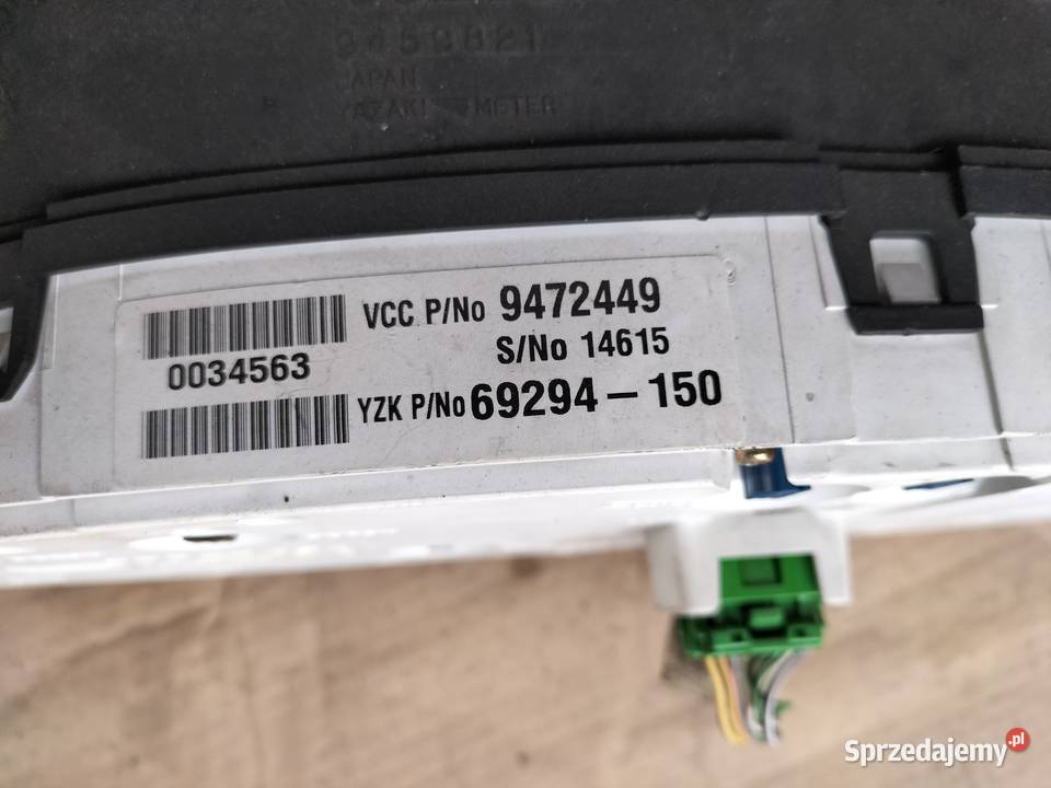 LICZNIK ZEGARY VOLVO S80 S 80 24 9472449 Kamień-Kolonia