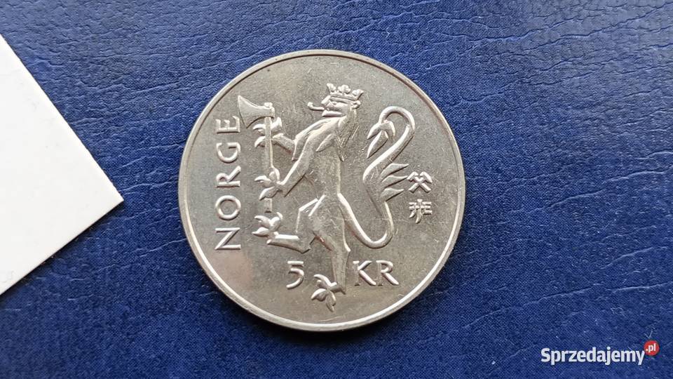 Stare monety 5 koron 1997 Norwegia Lesko sprzedam