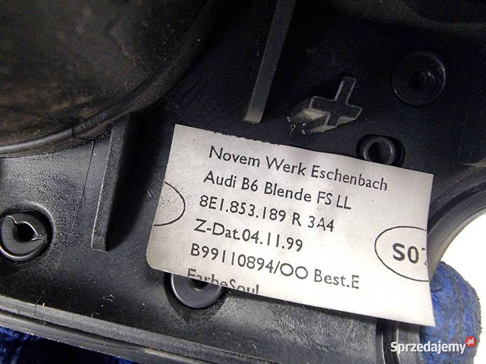 WŁĄCZNIK ŚWIATEŁ AUDI A4 B6 8E1853189 osobowe