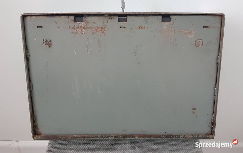 stara kasetka metalowa PRL 1974r Ruda Śląska