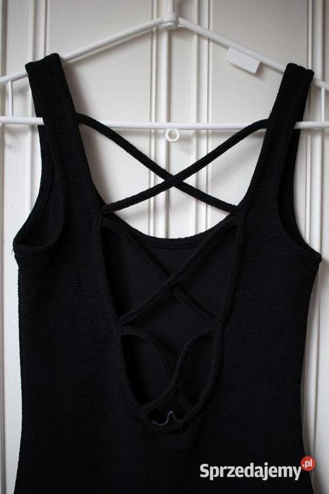 Czarna sukienka Terranova xs 34 bandażowa Toruń